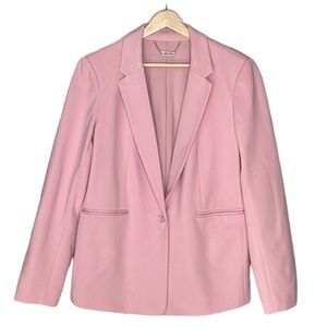 NWOT  T. TAHARI PONTE BLAZER LIGHT PINK SINGLE BUTTON CLASSIC FIT LINED SZ 10